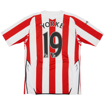 2007-08 Sunderland Maillot Domicile Yorke #19 - 6/10 - (M)