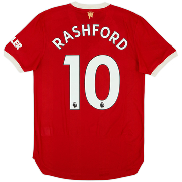 2021-22 Manchester United Maillot Domicile Authentique Rashford #10 - état 8/10 - (S)