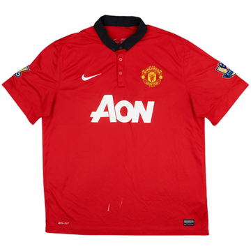2013-14 Manchester United Maillot Domicile - 5/10 - (XL)
