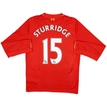 2015-16 Liverpool Maillot Domicile ML Sturridge #15 - 8/10 - (S)