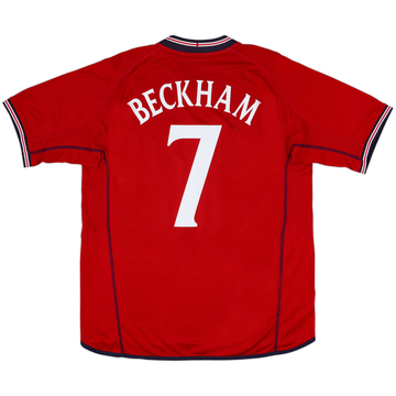 2002-04 Maillot extérieur Angleterre Beckham #7 - 6/10 - (XXL)