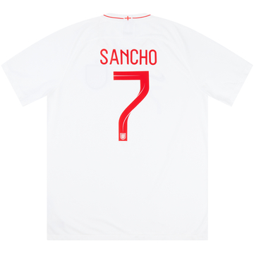 2018-19 England Home Shirt Sancho #7