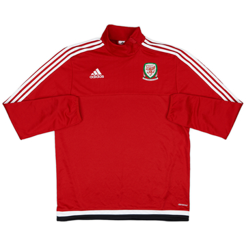 2016-17 Wales adidas 1/4 Zip Haut de training - 9/10 - (L)