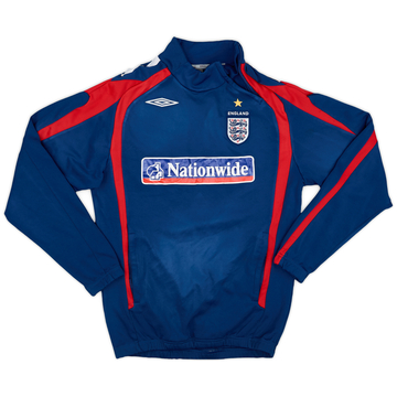 2007-08 England Umbro Haut d'entraînement 1/4 zip - 8/10 - (S)