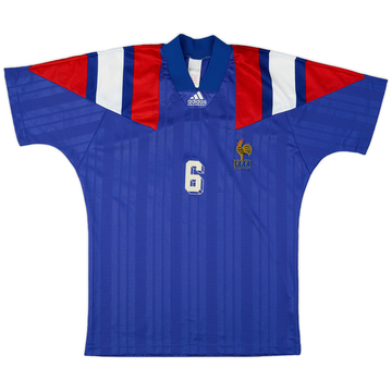 1992-94 France Maillot Domicile #6 - 6/10 - (L)