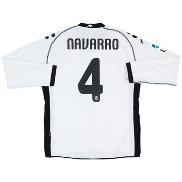 2010-11 Valencia Maillot domicile manches longues version joueur Navarro #4 - 6/10 - (XL)