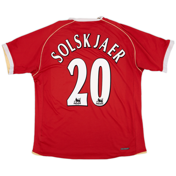 2006-07 Manchester United Maillot domicile Solskjaer #20 - 5/10 - (L)
