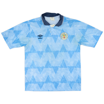 1989-91 Manchester City Maillot domicile - 5/10 - (M)