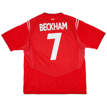 2004-06 England Maillot extérieur Beckham #7 - 6/10 - (XXL)