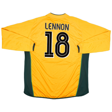 2002-03 Celtic Maillot Extérieur L/S Lennon #18 - 9/10 - (XXL)