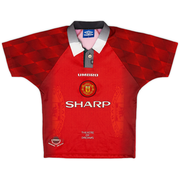 1996-98 Manchester United Maillot domicile - 7/10 - (L.Boys)