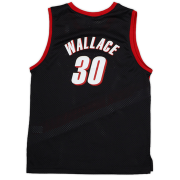 2000-02 Portland Trail Blazers Wallace #30 Nike Swingman Maillot extérieur - 8/10 - (XL.Boys)