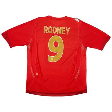 2006-08 Angleterre Maillot extérieur Rooney #9 - 6/10 - (XL)