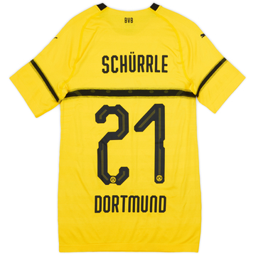2018-19 Borussia Dortmund Maillot domicile européen version joueur Schurrle #21 - 10/10 - (XL)