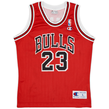 1991-98 Chicago Bulls Jordan #23 Champion Maillot extérieur - 7/10 - (L.Boys)