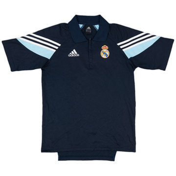 2003-04 Real Madrid adidas Polo zippé 1/4 - 9/10 - (S)