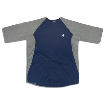 2012 Atlanta Braves Majestic Therma Base Maillot d'entraînement XL
