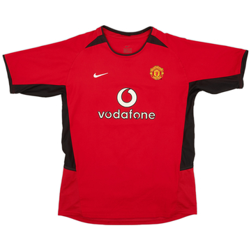 2002-04 Manchester United Maillot Domicile - 8/10 - (XL.Boys)