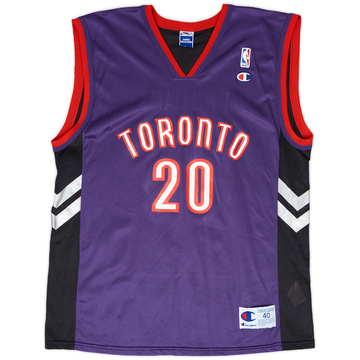 1999-02 Toronto Raptors A. Williams #20 Maillot extérieur Champion - 9/10 - (M)