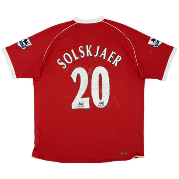 2006-07 Manchester United Maillot domicile Solskjaer #20 - 5/10 - (XL)