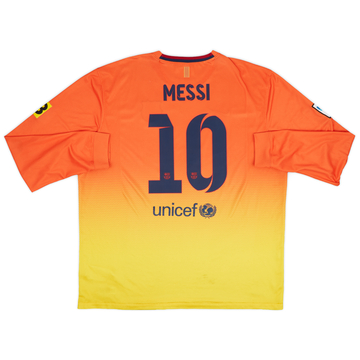 2012-13 Barcelona Maillot Extérieur Manches Longues Messi #10 - 9/10 - (XXL)
