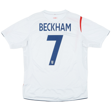 2005-07 Maillot domicile Angleterre Beckham #7 - 6/10 - (L)