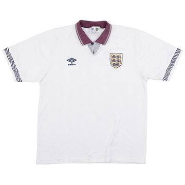 1990-92 Angleterre Maillot Domicile - 4/10 - (L)