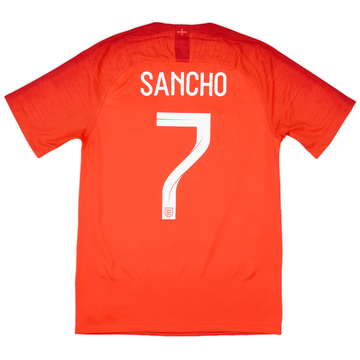 2018-19 England Maillot extérieur Sancho #7 - 10/10 - (L)
