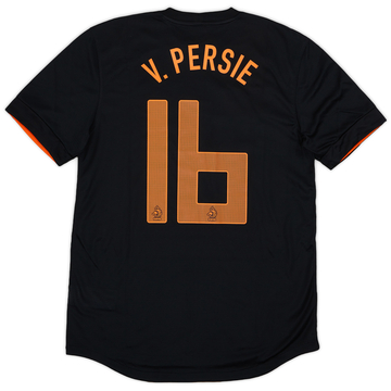 2012-13 Netherlands 'Poland-Ukraine 2012' Maillot extérieur v.Persie #16 (M)