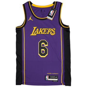 2022-23 LA Lakers James #6 Maillot Alternatif Jordan Swingman (M)