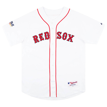 Maillot Domicile Authentique Majestic 2007 Boston Red Sox Papelbon #58 (Excellent) XL