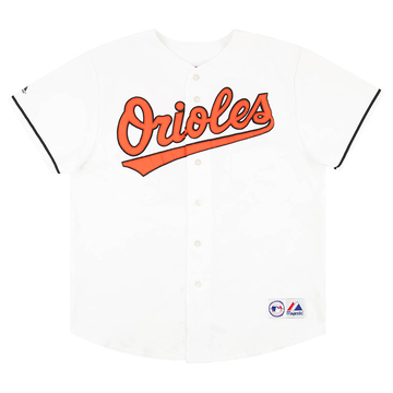 2004-06 Baltimore Orioles Lopez #18 Maillot domicile Majestic XL (Très bon état)