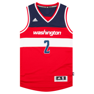 2014-17 Washington Wizards Wall #2 adidas Swingman Maillot extérieur (Excellent) XS