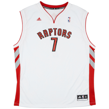 2010-13 Toronto Raptors Bargnani #7 adidas Maillot Domicile (Excellent) XXL