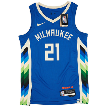 2022-23 Milwaukee Bucks Holiday #21 Nike Swingman Maillot Alternate (M)