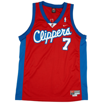 2000-03 LA Clippers Odom #7 Nike Maillot extérieur Swingman (Excellent) XL