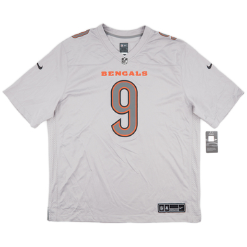 2022-23 Cincinnati Bengals Burrow #9 Nike Game Atmosphere Maillot (XL)