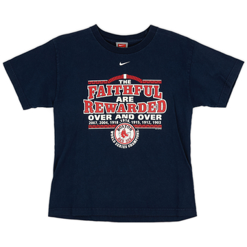2007 Boston Red Sox World Series Champions Nike T-shirt (Très bon) L.Kids