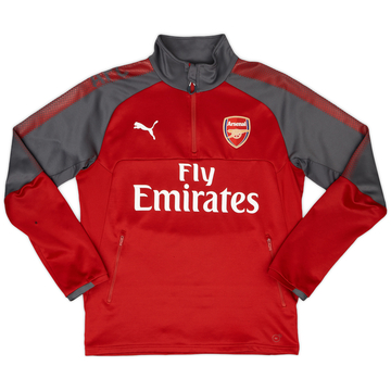 2017-18 Arsenal Puma Haut d'entraînement 1/4 Zip - 8/10 - (M)