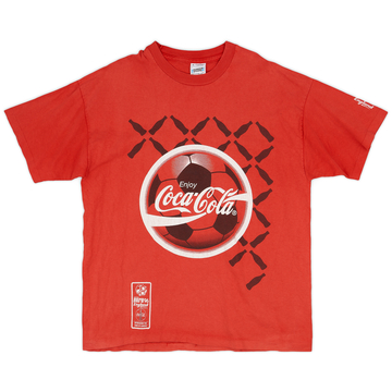 1996 Coca Cola 'Euro 96 England' Maillot de loisirs - 7/10 - (XL)