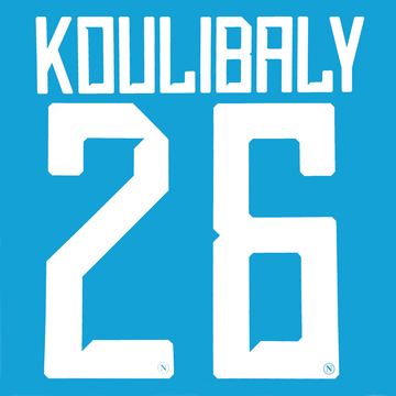 Flocage 2018-19 Napoli domicile Koulibaly #26