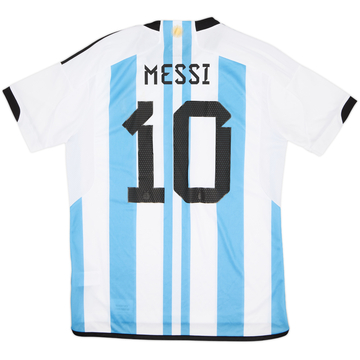 2022-23 Argentina 'vs France' Maillot domicile Messi #10 (L)