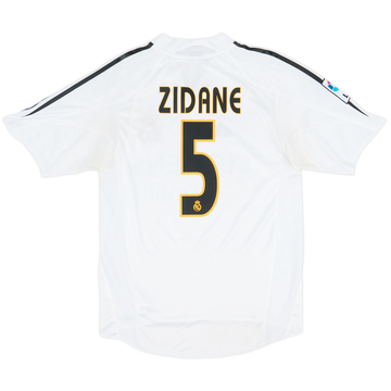 2004-05 Real Madrid Maillot Domicile Zidane #5 - 6/10 - (S)