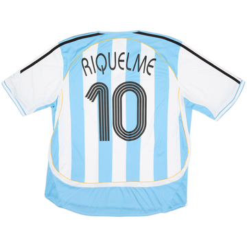 2005-07 Maillot domicile Argentine Riquelme #10 - 8/10 - (XL)