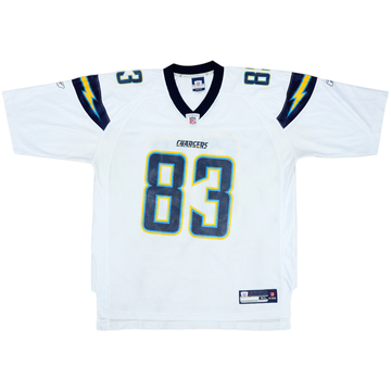 2007 San Diego Chargers Jackson #83 Reebok Maillot On Field extérieur - 6/10 - (XL)