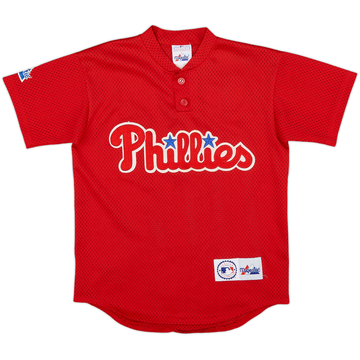 2000 Philadelphia Phillies Majestic Maillot d'entraînement - 8/10 - (M.Boys)