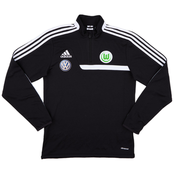 2013-14 Wolfsburg adidas Haut d'entraînement col zippé - 9/10 - (S)