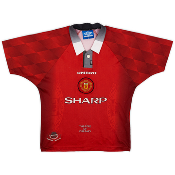 1996-98 Manchester United Maillot domicile - 8/10 - (Garçons L)