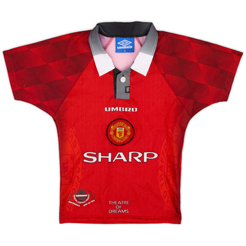 1996-98 Manchester United Maillot Domicile - 9/10 - (S. Garçon)
