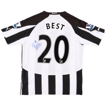Maillot domicile Newcastle 2010-11 édition match signé Best #20